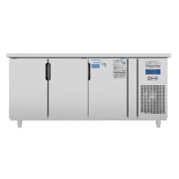 Tủ Bàn Mát Quạt Gió Unibar 3 Cánh Mở Inox 1800X750X850 UB-3MI1875