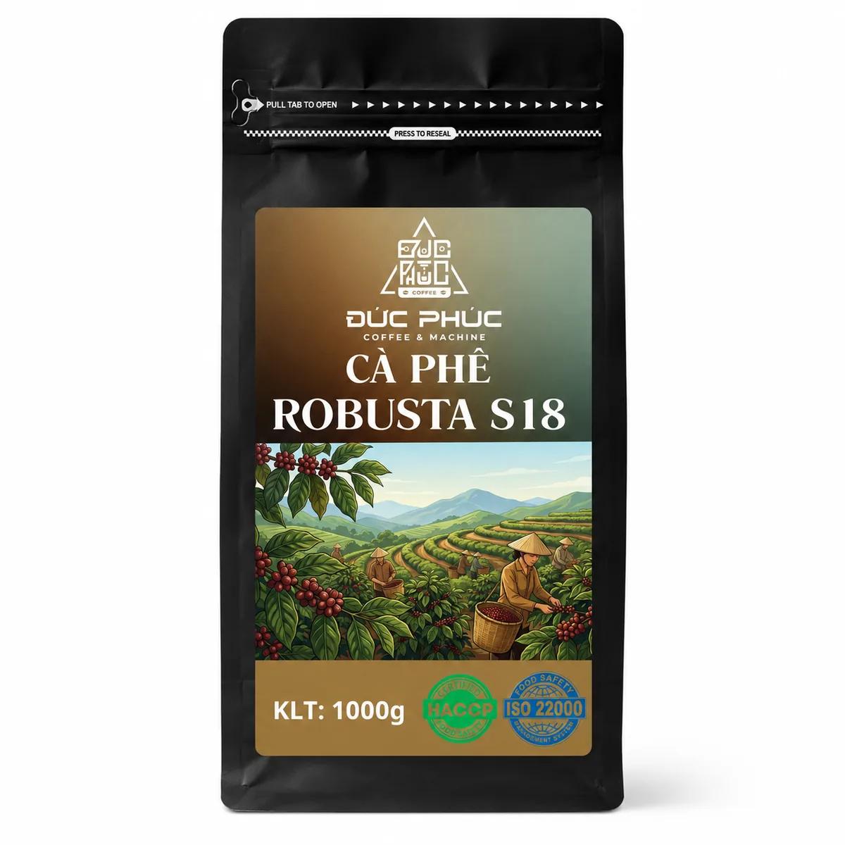 Cà phê Robusta S18 1kg