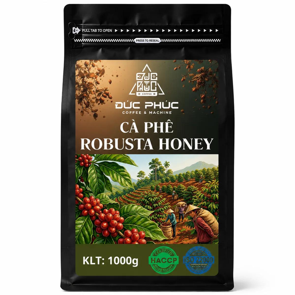 Cà phê Robusta Honey 1kg