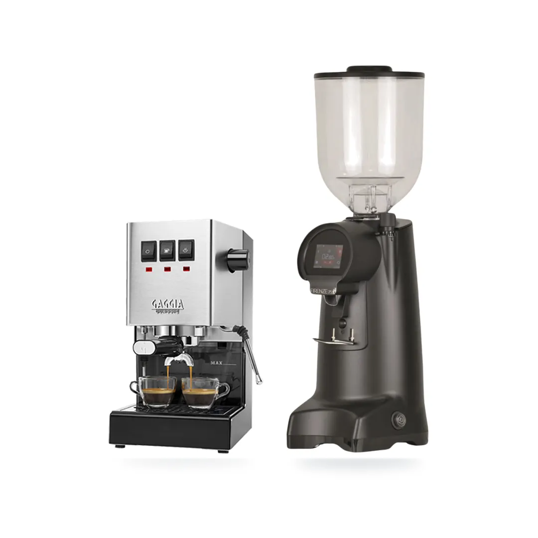 Combo Gaggia Classic Pro E24 + Eureka Firenze 75 — combo máy pha và máy xay cà phê